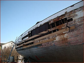 Kreuzeryacht Andromeda Restaurierung 1